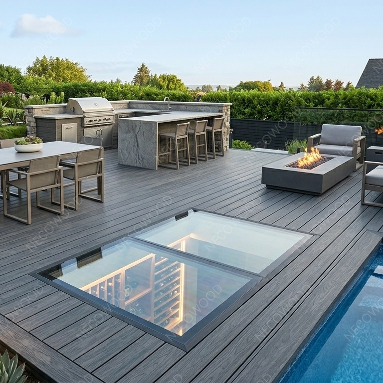 A tartósságon túl: A Necowood bemutatja a következő generációs 360°-os pajzs koextrudálásos WPC-t 2026-ra