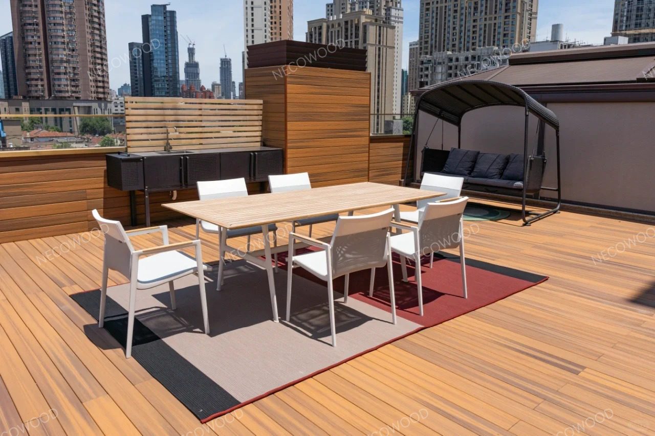 NECOWOOD Global PE Decking Solutions - Snap-Fit Installation Process in Berlin, Germany